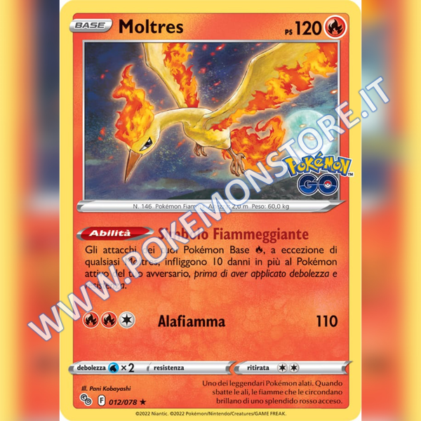 Moltres - 012/078 - Pokemon Go - Holo